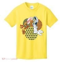 Geisha Fan Parasol Abstract Kids T-Shirt thumb 0