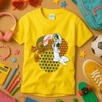 Geisha Fan Parasol Abstract Kids T-Shirt thumb 3