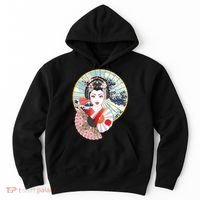 Geisha Great Wave Frame Fans Hoodie thumb 0