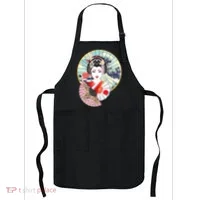 Geisha Great Wave Frame Fans Apron thumb 0