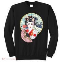 Geisha Great Wave Frame Fans Sweatshirt thumb 0