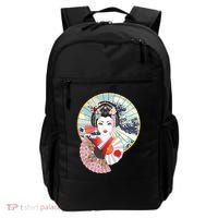 Geisha Great Wave Frame Fans Backpack thumb 0