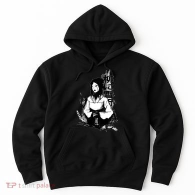 Geisha Japanese Script Greyscale Hoodie
