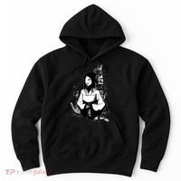 Geisha Japanese Script Greyscale Hoodie thumb 0