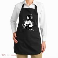 Geisha Japanese Script Greyscale Apron thumb 2