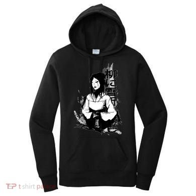 Geisha Japanese Script Greyscale Women's Hoodie