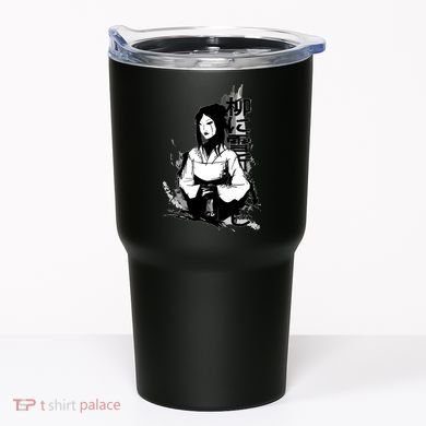 Geisha Japanese Script Greyscale Tumbler