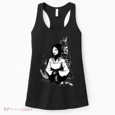 Geisha Japanese Script Greyscale Women's Tank Top