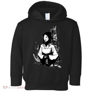 Geisha Japanese Script Greyscale Toddler Hoodie