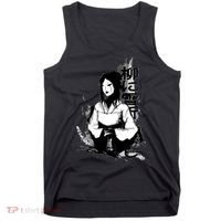 Geisha Japanese Script Greyscale Tank Top thumb 0