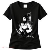 Geisha Japanese Script Greyscale Women's T-Shirt thumb 0