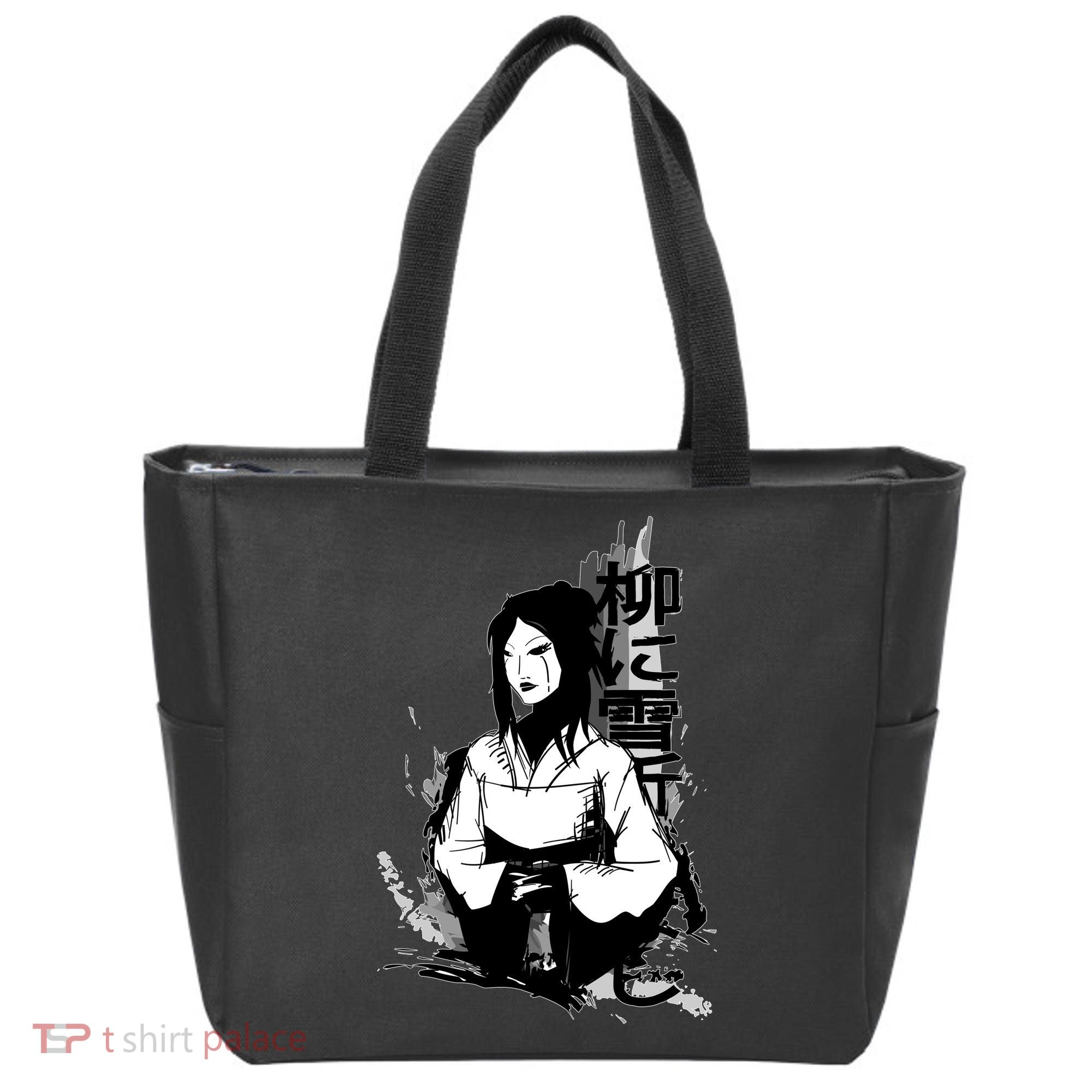 Geisha Japanese Script Greyscale Tote Bag