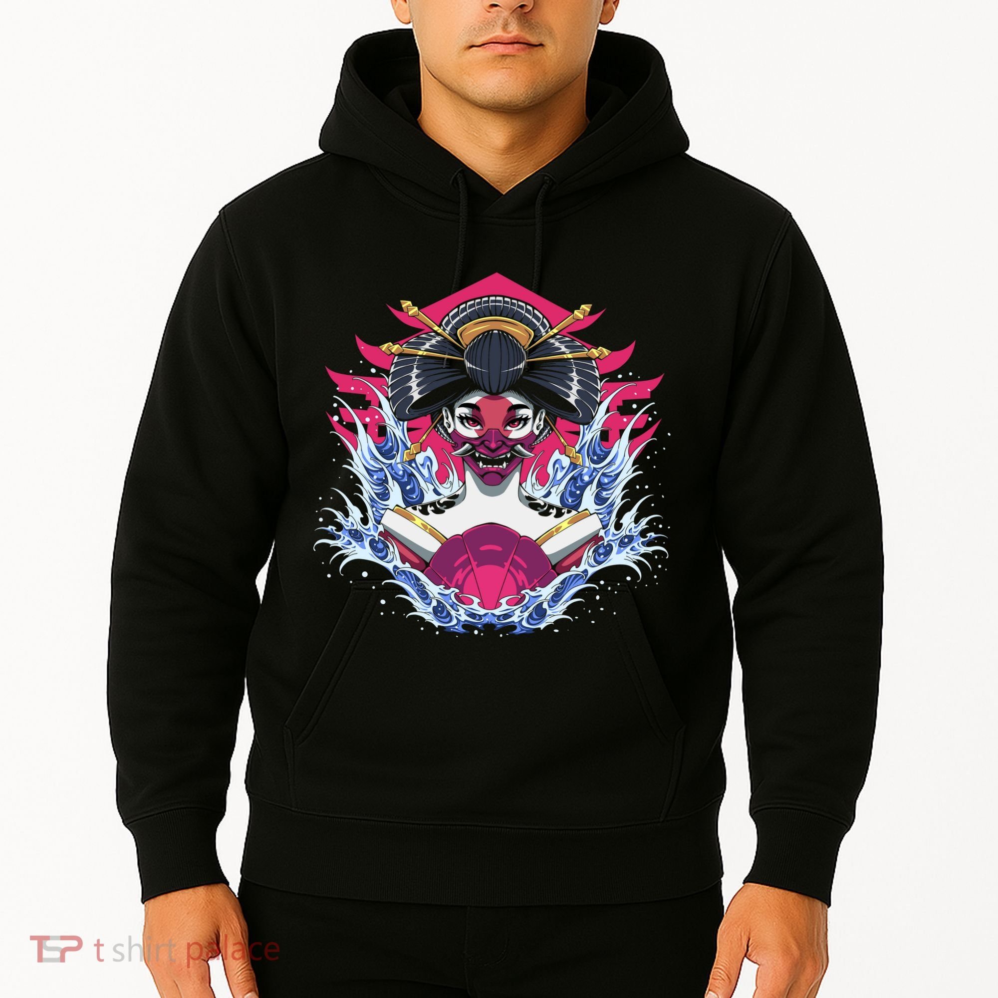 Geishia Ninja Mask Japanese Art Hoodie