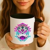 Geishia Ninja Mask Japanese Art Coffee Mug thumb 3