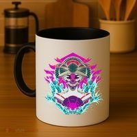 Geishia Ninja Mask Japanese Art Coffee Mug thumb 4