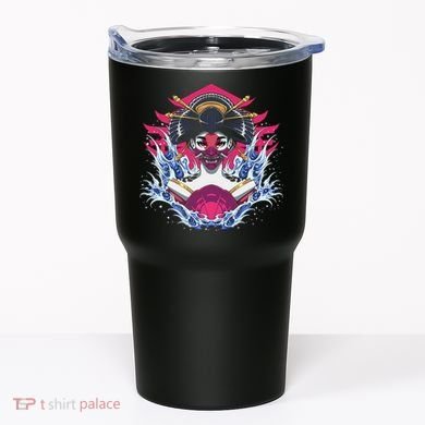 Geishia Ninja Mask Japanese Art Tumbler