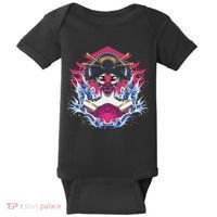 Geishia Ninja Mask Japanese Art Baby Bodysuit thumb 0