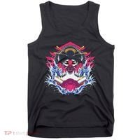 Geishia Ninja Mask Japanese Art Tank Top thumb 0