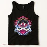 Geishia Ninja Mask Japanese Art Tank Top thumb 2