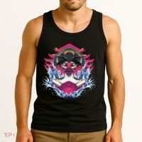 Geishia Ninja Mask Japanese Art Tank Top thumb 3