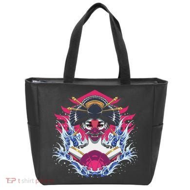 Geishia Ninja Mask Japanese Art Tote Bag