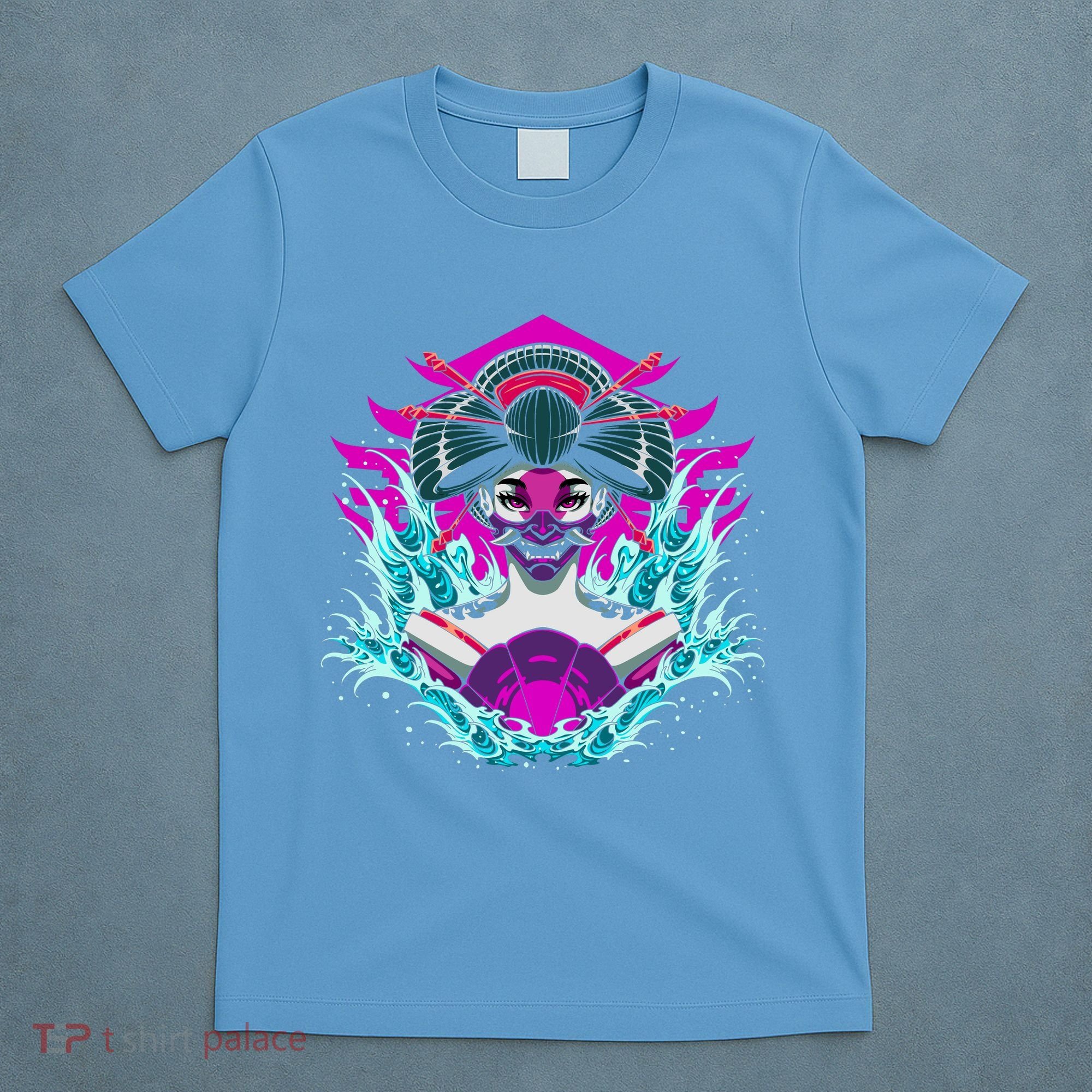 Geishia Ninja Mask Japanese Art T-Shirt