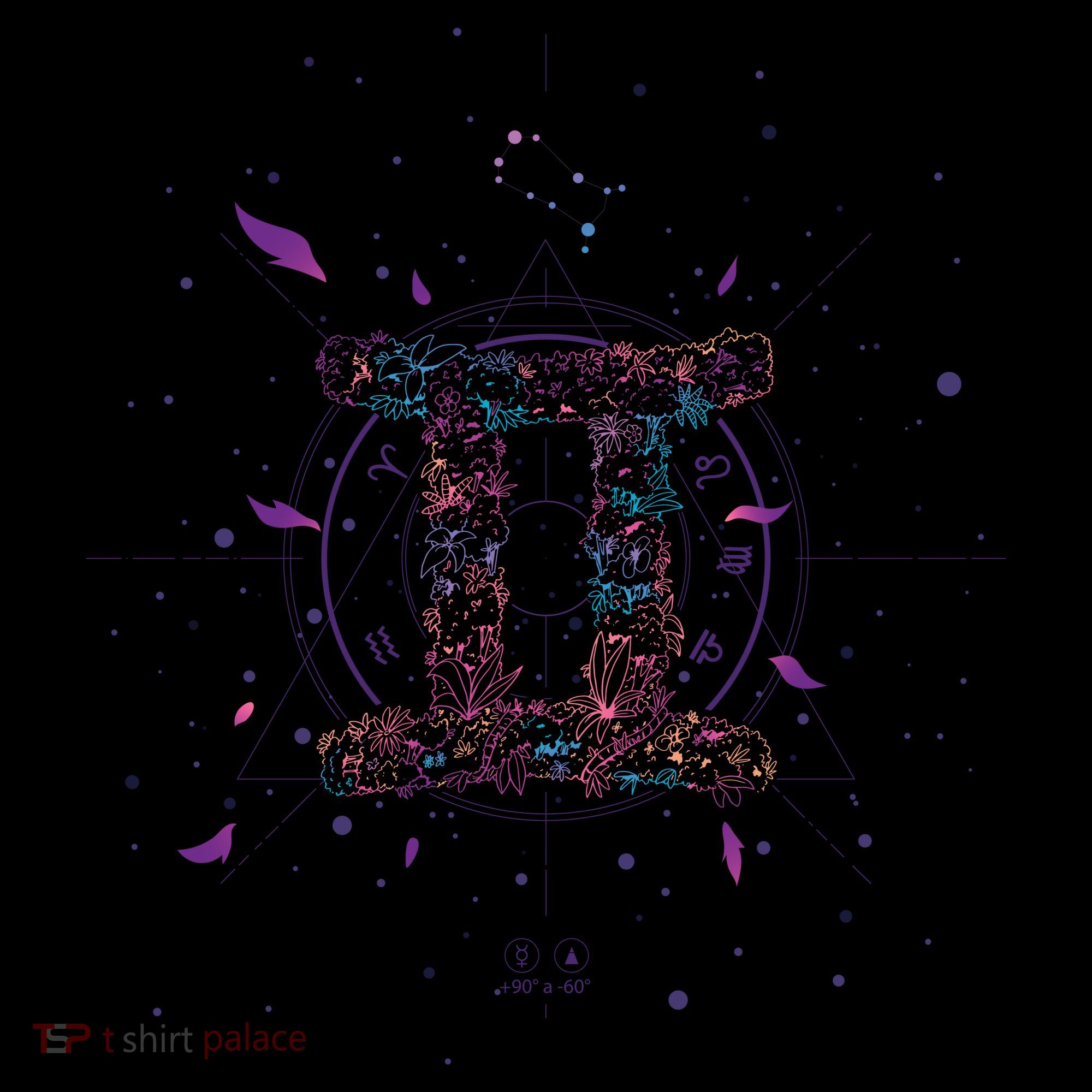 Gemeni Floral Zodiac Coffee Mug