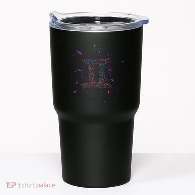 Gemeni Floral Zodiac Tumbler