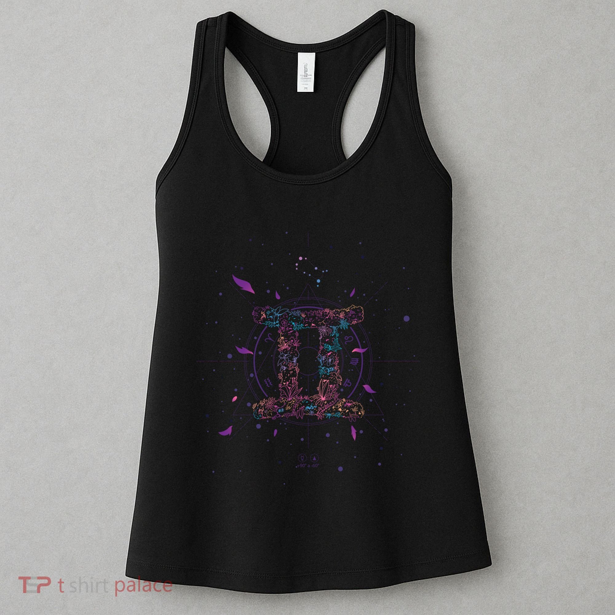 Gemeni Floral Zodiac Women's Tank Top