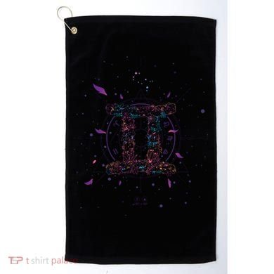 Gemeni Floral Zodiac Golf Towel