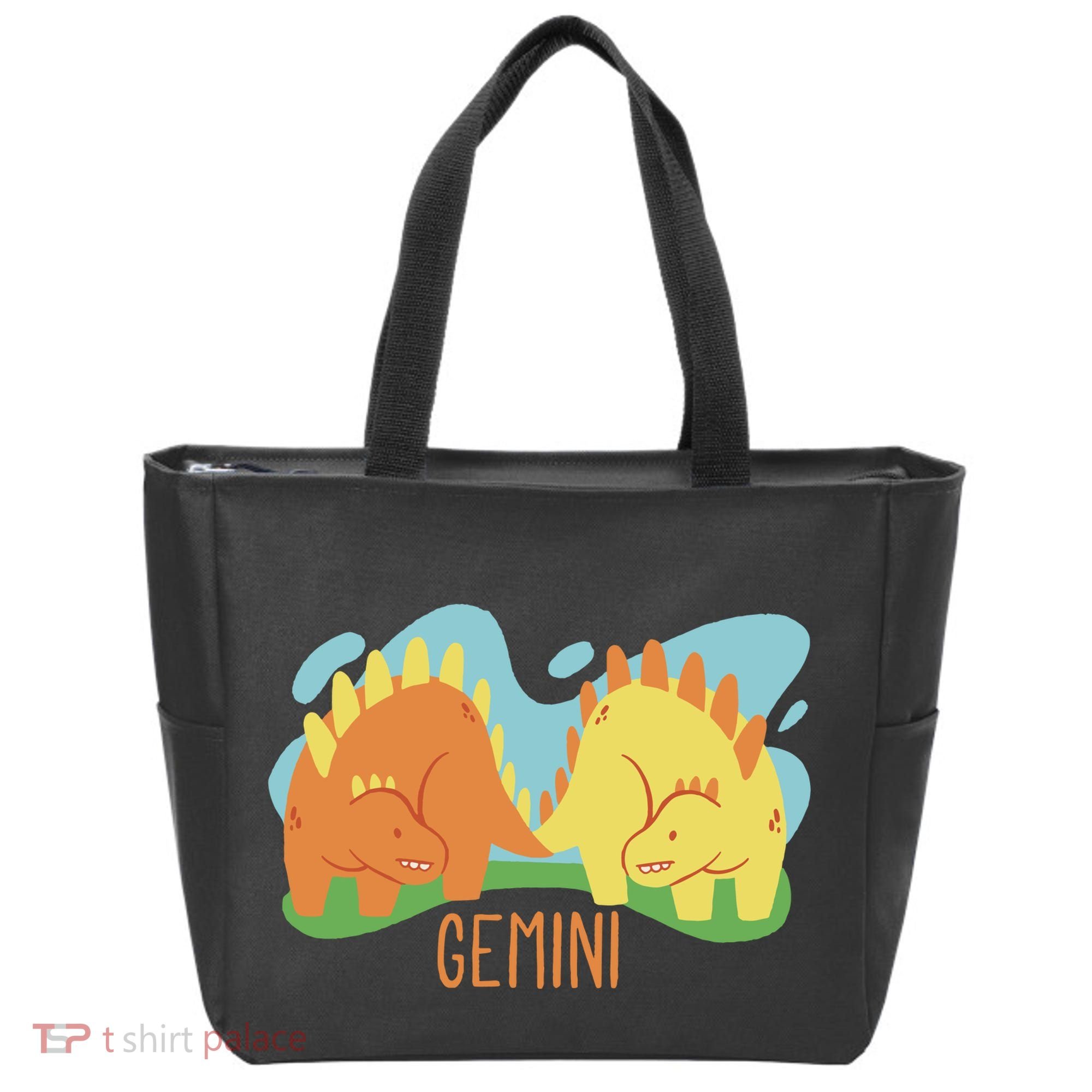 Gemini Dinosaur Tote Bag