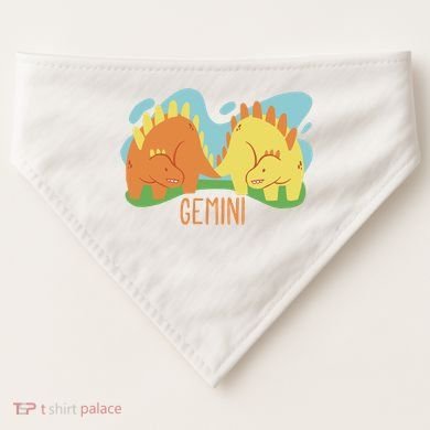 Gemini Dinosaur USA-Made Doggie Bandana