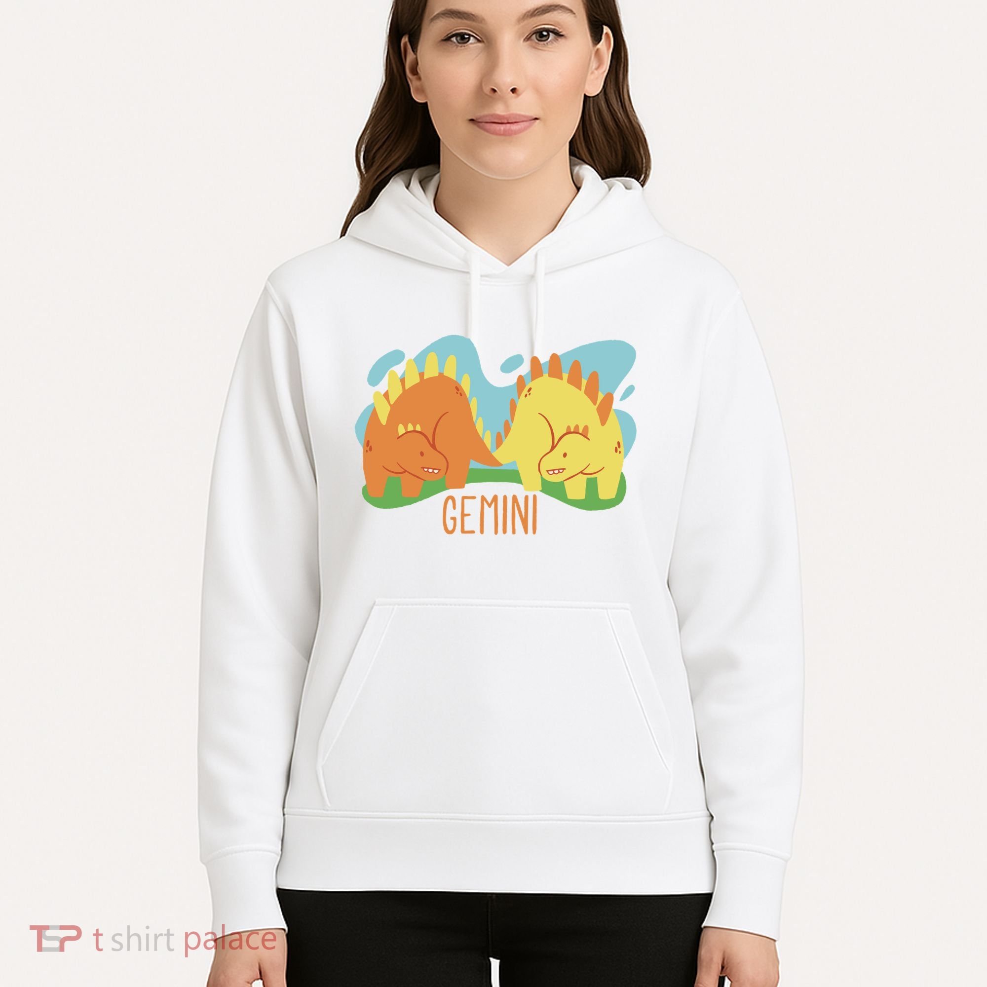 Gemini Dinosaur Hoodie