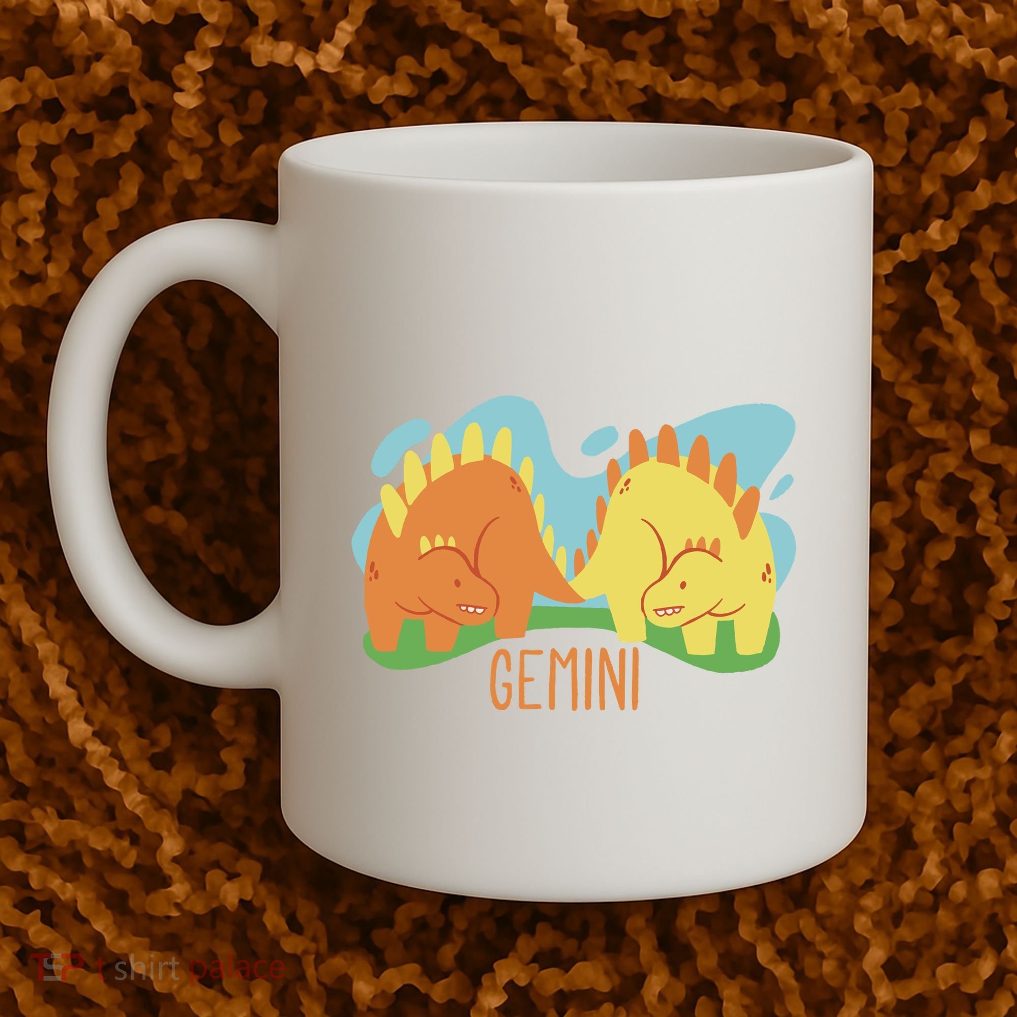 Gemini Dinosaur Coffee Mug