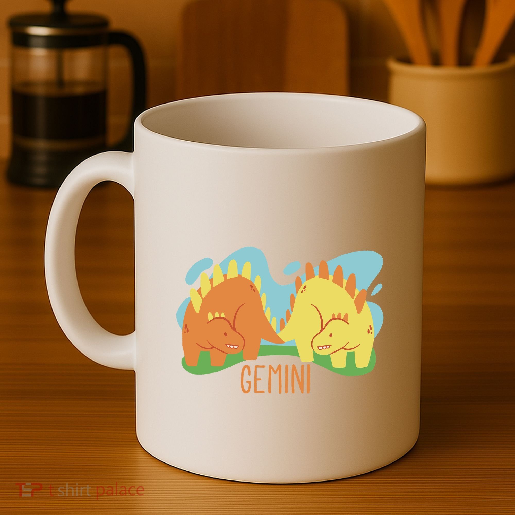 Gemini Dinosaur Coffee Mug