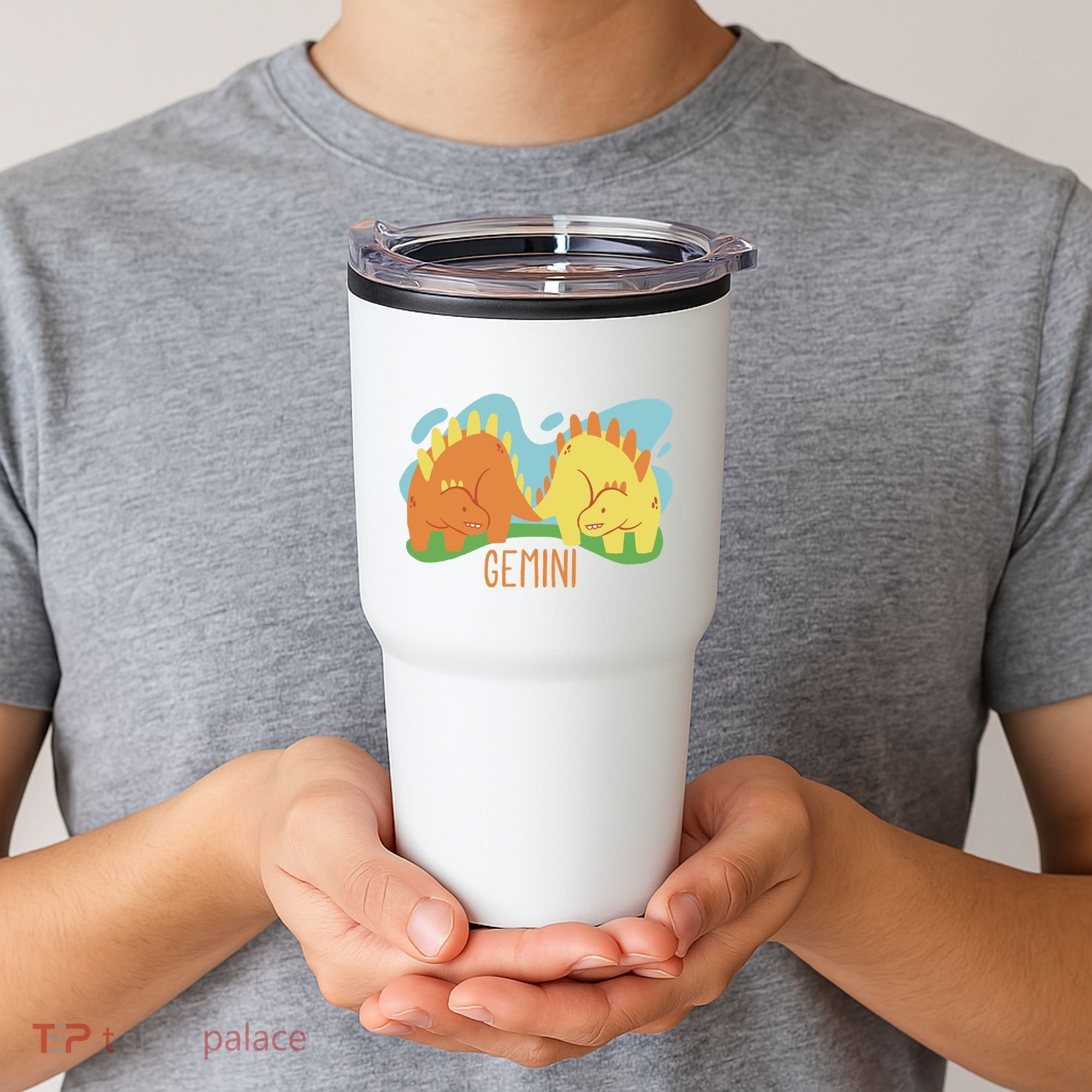 Gemini Dinosaur Tumbler