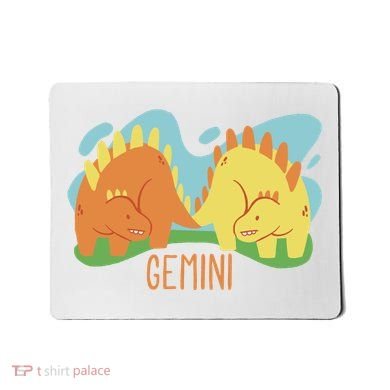 Gemini Dinosaur Mousepad