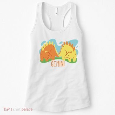 Gemini Dinosaur Women's Tank Top