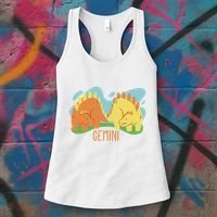 Gemini Dinosaur Women's Tank Top thumb 3