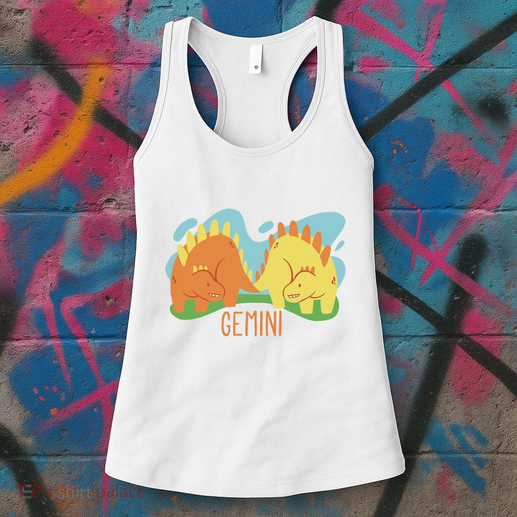 Gemini Dinosaur Women's Tank Top