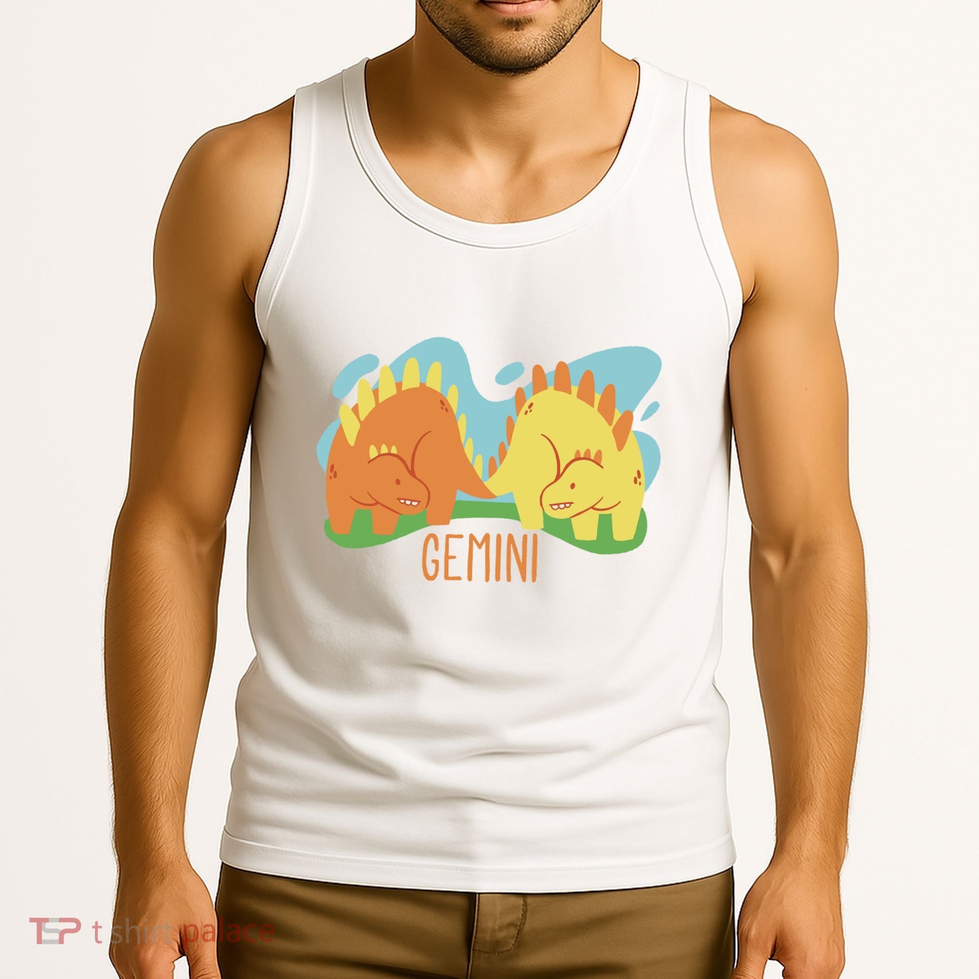 Gemini Dinosaur Tank Top