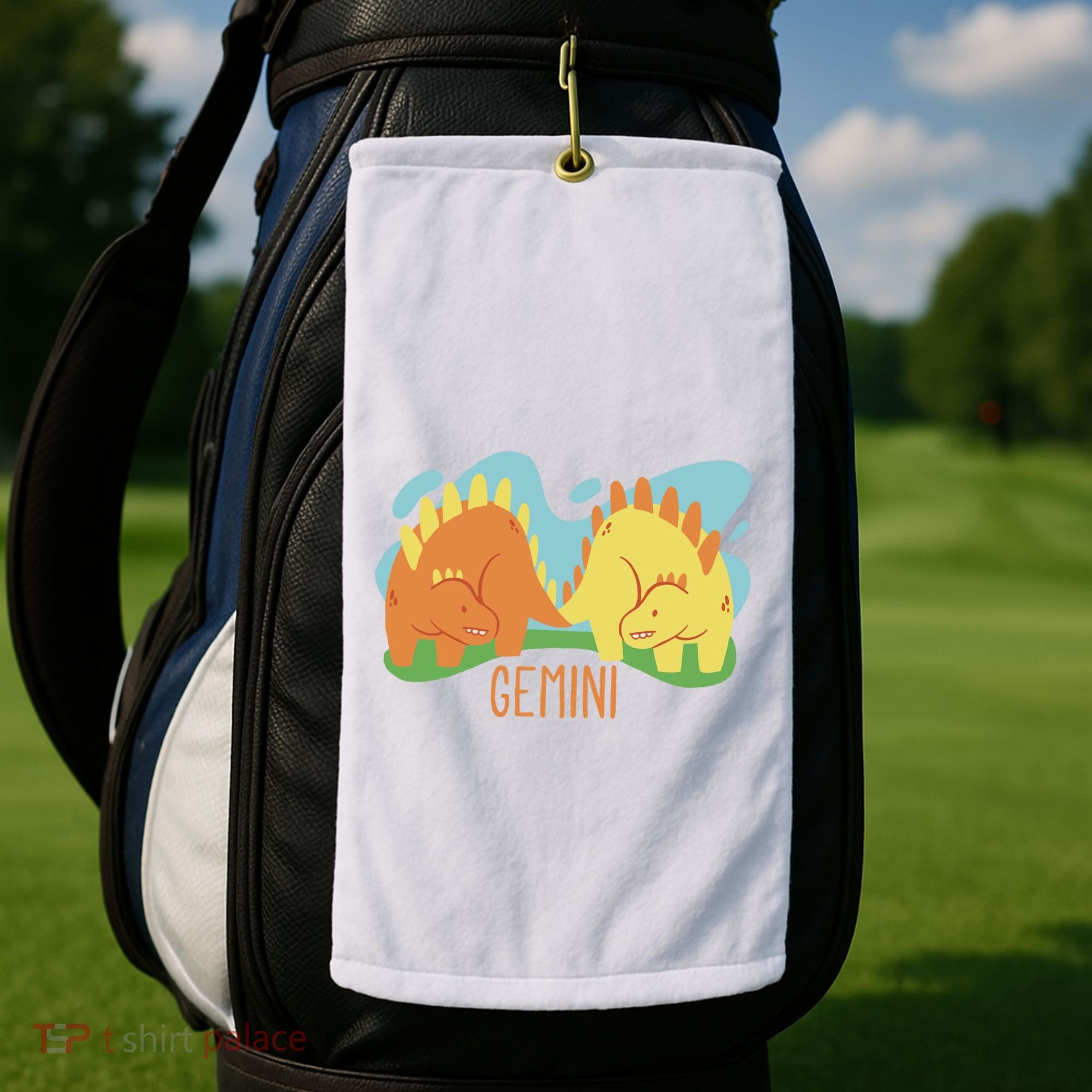 Gemini Dinosaur Golf Towel