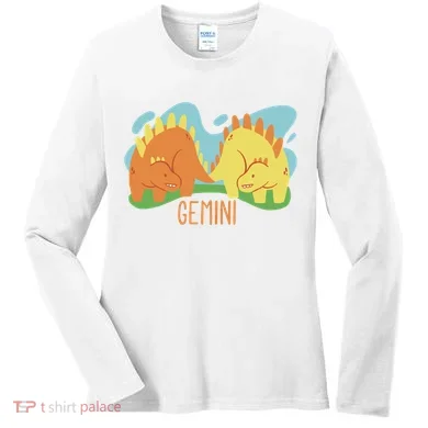 Gemini Dinosaur Women's Long Sleeve Shirt