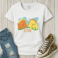 Gemini Dinosaur Women's T-Shirt thumb 3