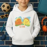 Gemini Dinosaur Kids Hoodie thumb 2