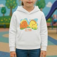 Gemini Dinosaur Kids Hoodie thumb 3