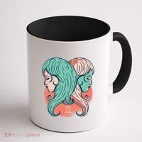 Gemini Zodiac Girl Coffee Mug thumb 1