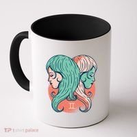 Gemini Zodiac Girl Coffee Mug thumb 0