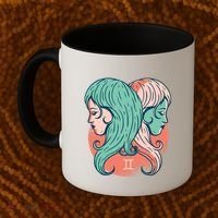 Gemini Zodiac Girl Coffee Mug thumb 2