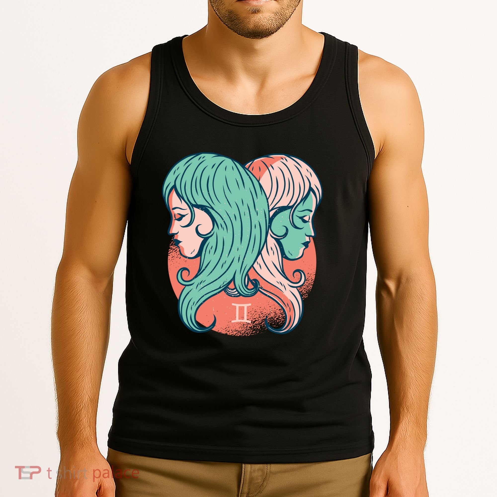 Gemini Zodiac Girl Tank Top
